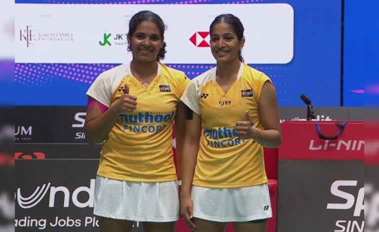 Treesa jolly-Gayatri Gopichand Miss out on Sudirman Cup Finals Due to Shoulder Injuries