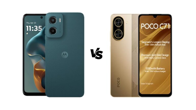 Poco C71 vs Motorola G05 Know which is Best Under Rs 10000