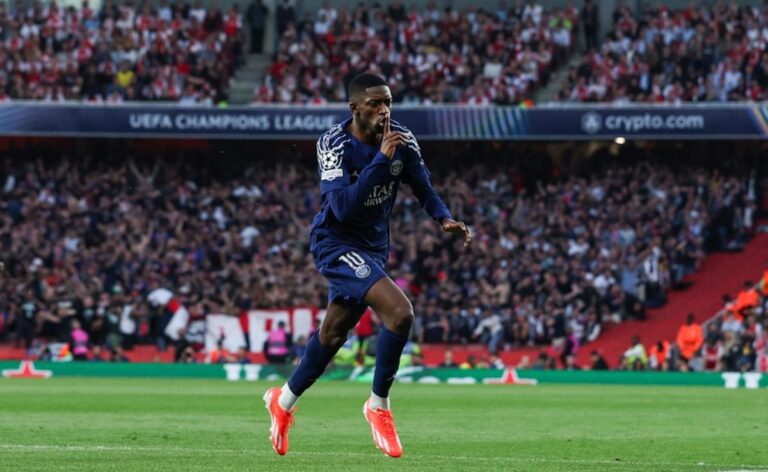 Ousmane Dember Sinks Arsenal as PSG Seize Ede In Champions League Semi-Final
