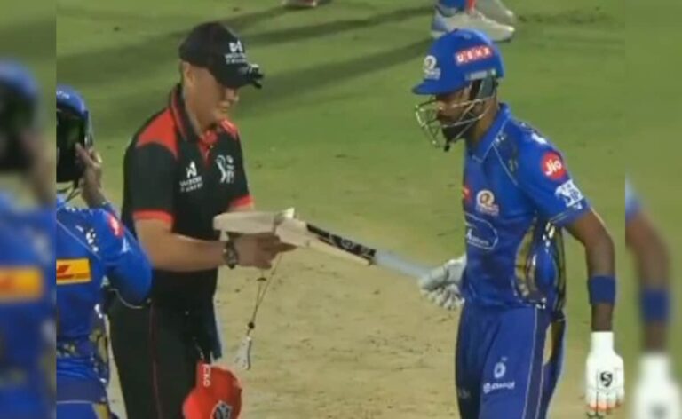 Umpire Checks Hardik Pandya’s Bat during IPL Clash Between Mi And Dc – Here’s why