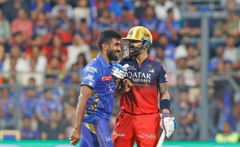 Virat Kohli Cheekly Pushes Jasprit Bumrah Away During IPL 2025 Clash – Video Goes Viral