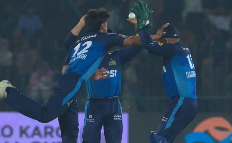 Naseem Shah’s Brother Ubaid Accidentally Hits Teammate Usman Khan during PSL Match. Viral video has internet on overdrive