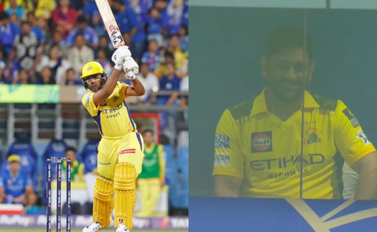 MS Dhoni’s Reaction to CSK Teenager’s Whirlwind Knock vs Mumbai Indians Goes Viral
