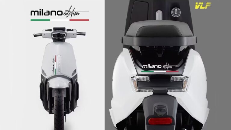VLF Tennis Milano Edition Electric Scooter with 130 km range price Rs 1 launched in India design specifications details