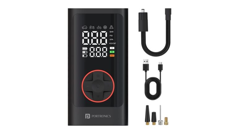 Portronics Vayu 7.0 Rechargeable Tire Inflator Launched Know Price Features