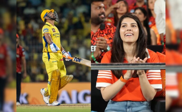 Kavya Maran’s Joyous Celebration as Harshal Patel Dismisses MS Dhoni. Watch