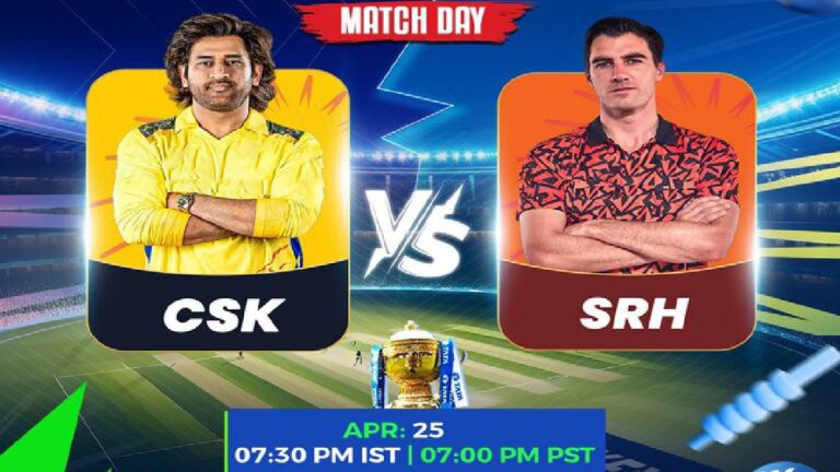 Chennai Super Kings vs Sunrisers Hyderabad IPL 2025 Match Today Live Score How to Watch Free Jiohotstar Mobile Dream 11