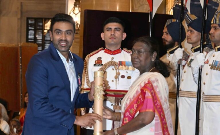 Ravichandran Ashwin Receives Padma Shri Award. Bcci reacts