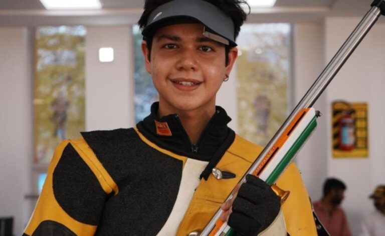 Adriyan karmakar bags bronze in men’s 50m rifle 3p; India Continue to Top Tally