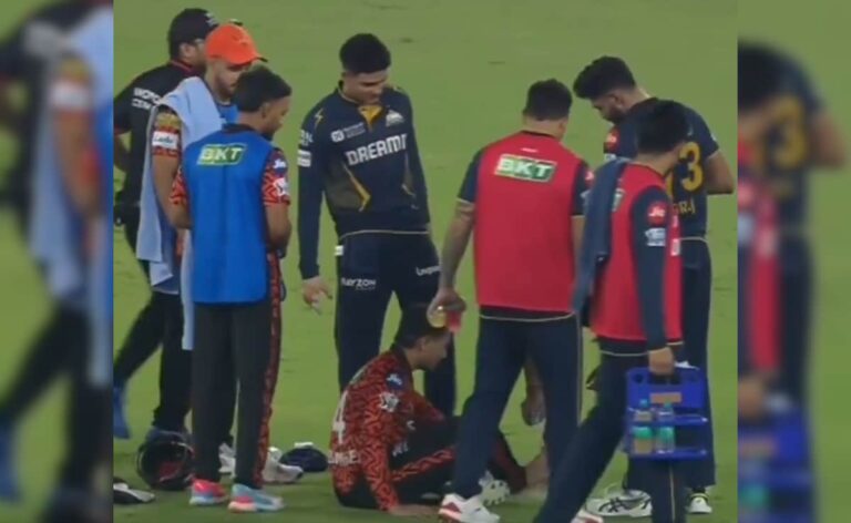 Shubman gill ‘kicks’ Abhishek sharma after heated argument with umpires – video goes viral