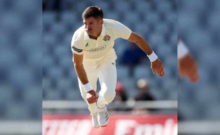 England Great James Anderson Shines on County Return, Takes Two Wickets