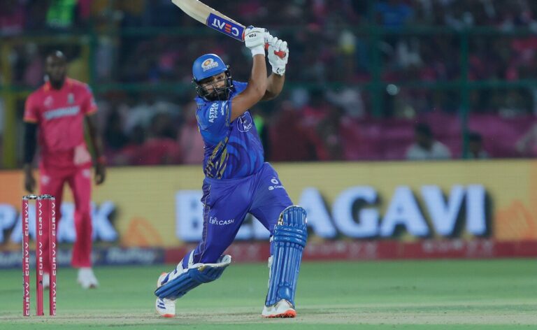 Rohit Sharma Achieves Historic Feat as Mi Defeat RR to take top spot