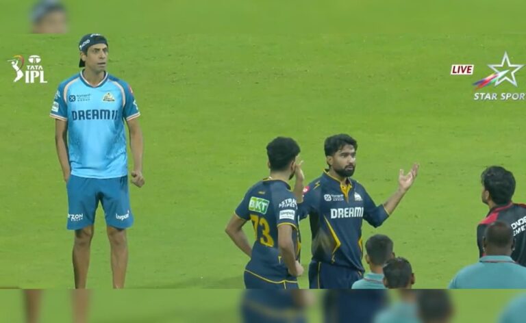 Ashish Nehra, Rahul Tewatia Furious with Umpires after Rain Delay during Mi vs Gt. Reason is …