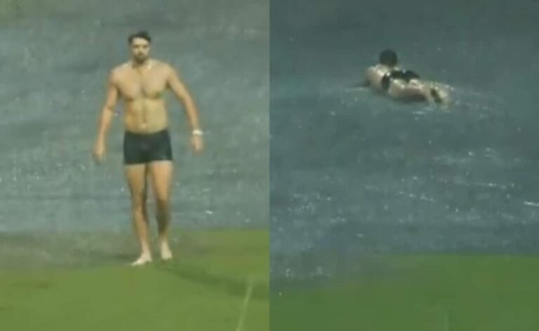 Tim David Enjoys Bengaluru Rain Like A Child, RCB Camp then does this. Watch